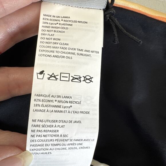 New Prana Swim Bottom Gemma Reversible S Striped‎ Black - Picture 4 of 8